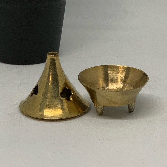Incense Holder for Cones and Sticks Brass - Picture 2 of 7